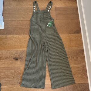 Halara Ribbed Wide-Leg Overalls – XS – New with Tags